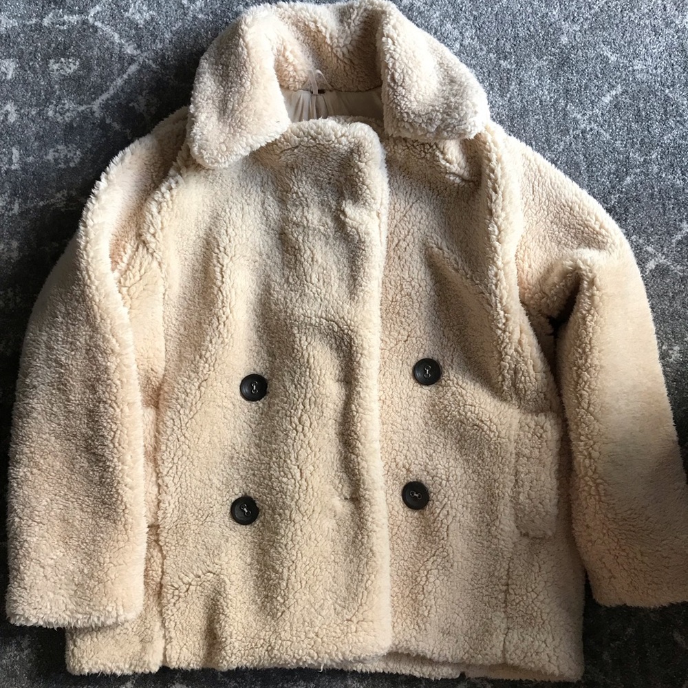 Free people teddy bear coat